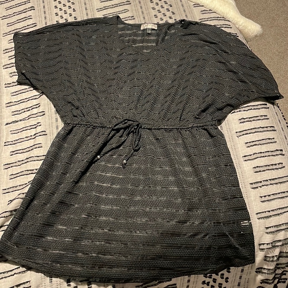 Black sheer coverup